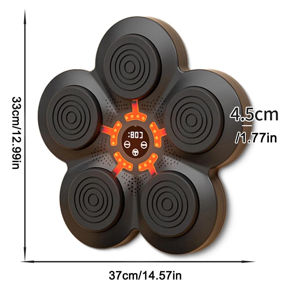 Music Boxing Machine Wall Target LED Lighted Sandbag Relaxing Reaction Training Target for Boxing Sports Agility Reaction