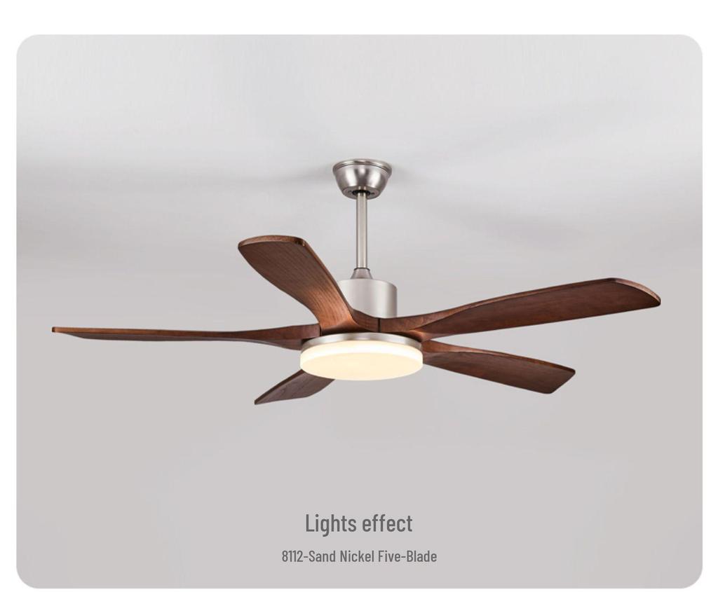 Modern Chinese-Style Ceiling Fan with Light for Living, Bedroom, and Dining Rooms