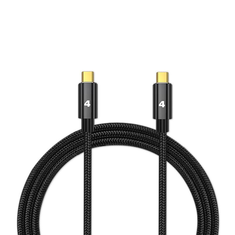 1pcs Thunderbolt 4 Cable 40Gbps Data Transfer 100W PD Fast Charge, USB C Full Function Cable 8K Video Compatible with Thunderbolt 3 for Laptop