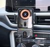 Универсальное беспроводное автомобильное зарядное устройство с креплением, Автоматическое определение, Электрическая телескопическая, Вращение на 360°, Окружающая подсветка для iPhone 17 16 15 Samsung