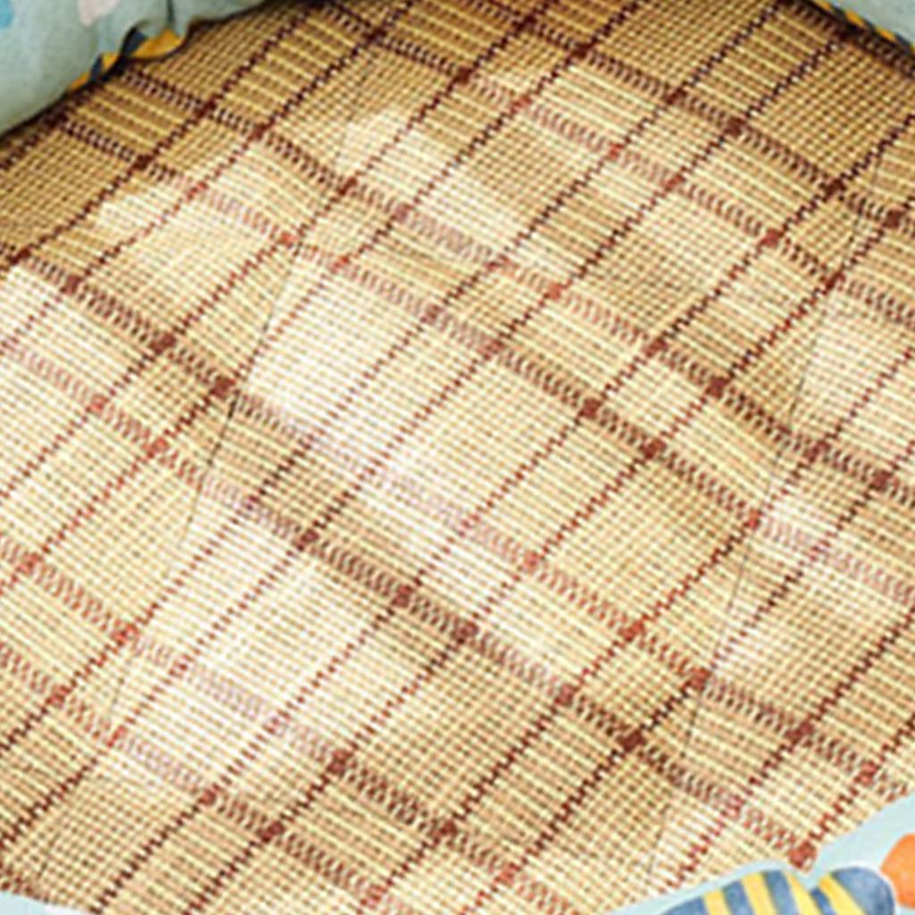 Круглая охлаждающая кровать для питомцев, мультяшный принт, кровать для сна питомцев, летний дышащий коврик для собак и кошек