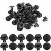 Rivet Clips, Fasteners, Trim Clips, Panels, Retainers, For Cars, Doors, Hole Diameter, 0.3 Inches (7.5 Mm), Black, 30 Pieces