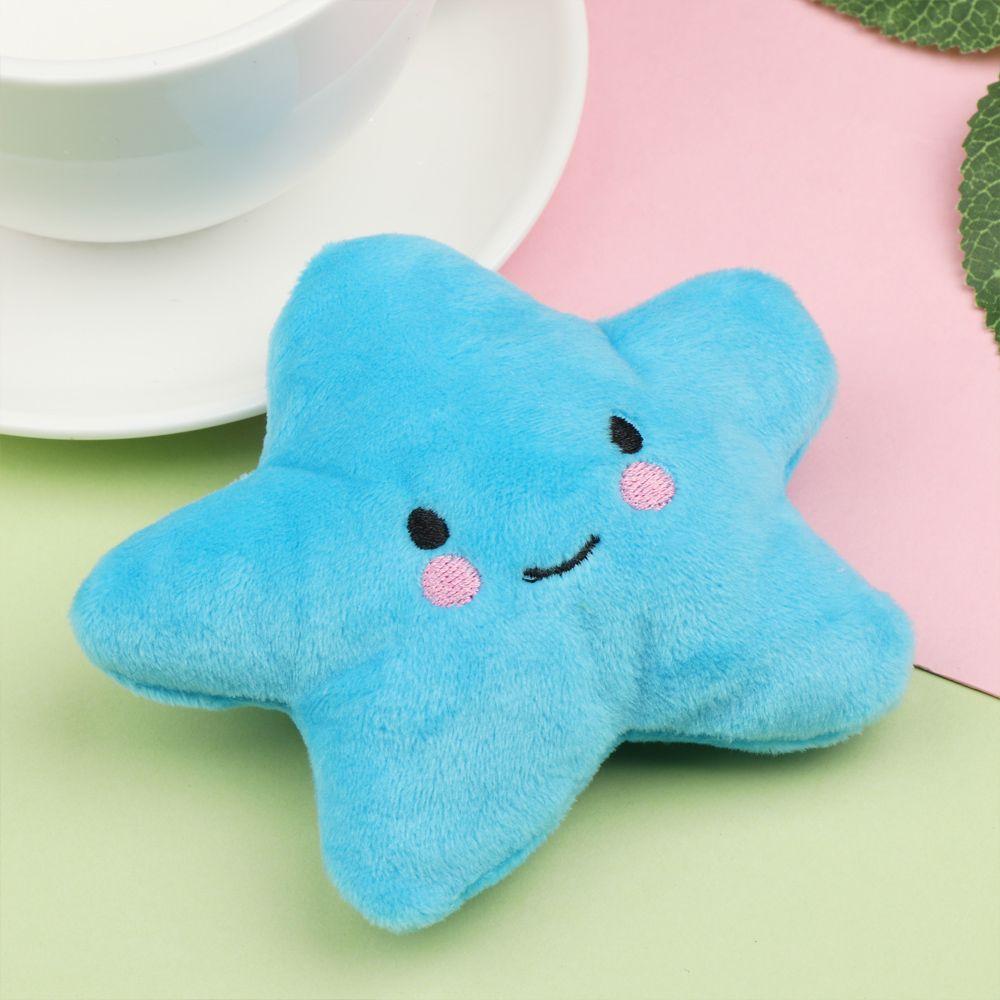 Sound Squeaker Star White Cloud Dog Chew Toys Sounding Plush Toy Cat & Dog Molar Bite Resistant