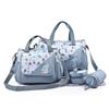 New Multifunctional Mommy Bag (5-Piece Set) - Cute Animal Printed Large Capacity Maternity Baby Diaper Bag Suitable for Travel