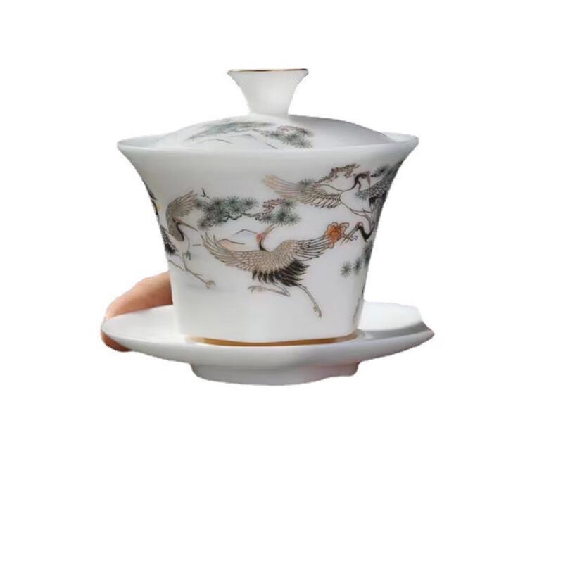 Sheep Fat Jade Ceramic Kung Fu Tea Set