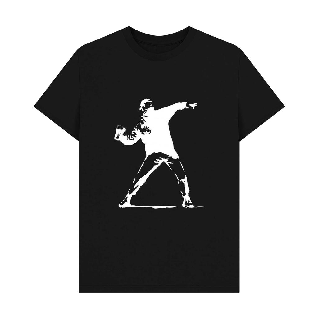 Apoh Unisex Adult Festival Cup Thrower Banksy T-Shirt