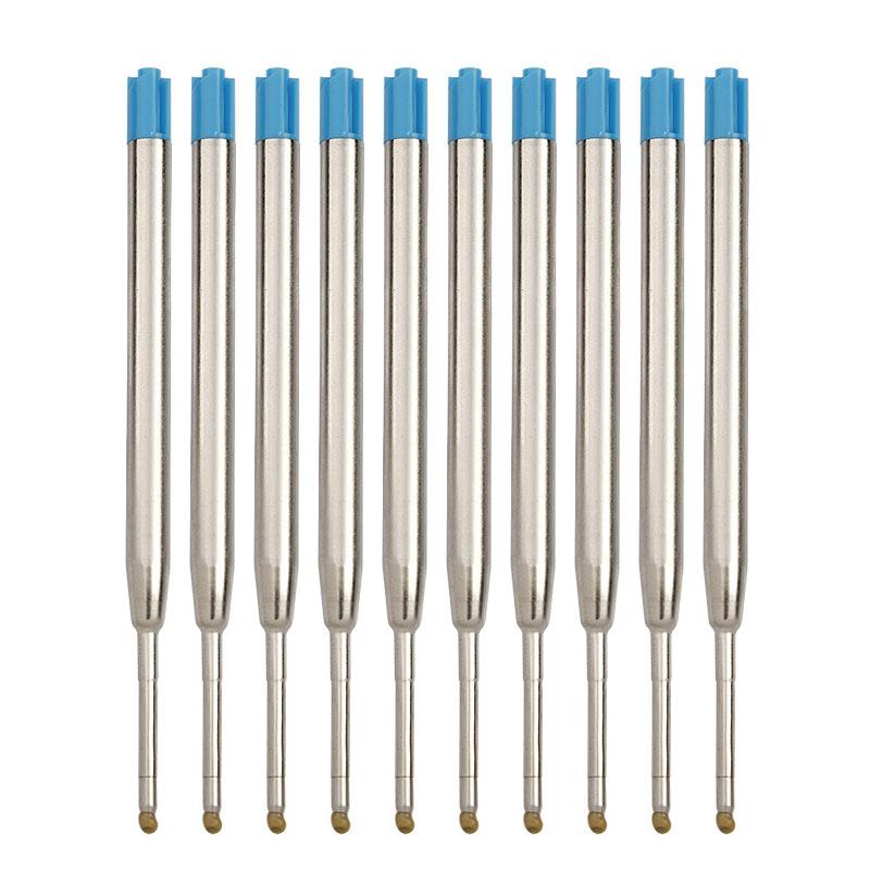 Metal Ballpoint Pen Core G2 Pen Core Blue Black Red Ink Parker Style Standard 0.7Mm Ballpoint Pen Refills Nib Medium