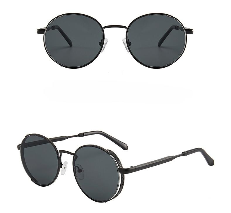 MePanda унисекс, персонализированные спортивные солнцезащитные очки в круглой оправе из металла в стиле панк, UV400