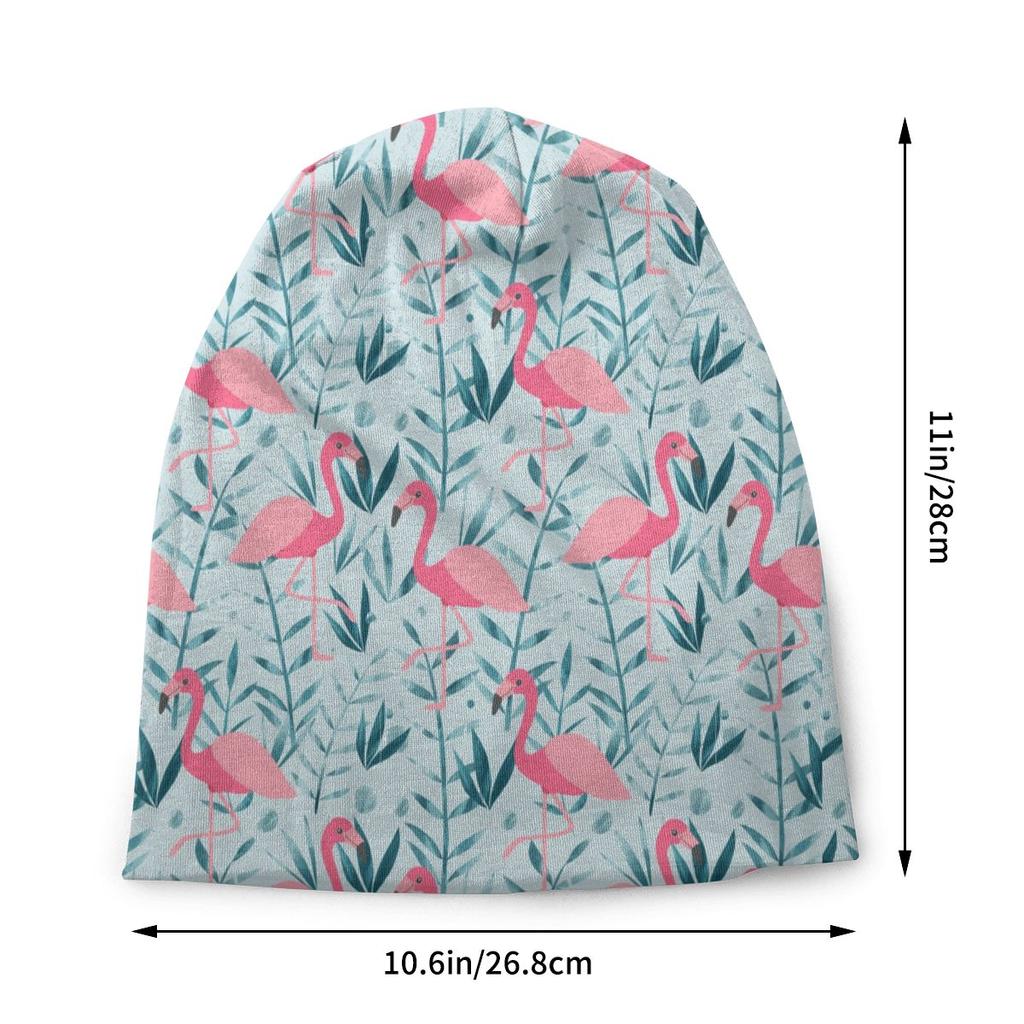 Фламинго, птица, цветы, объемная шапка унисекс, женская унисекс, крутая зимняя теплая шапка Skullies, шапки для взрослых, вязаная шапка-капюшон