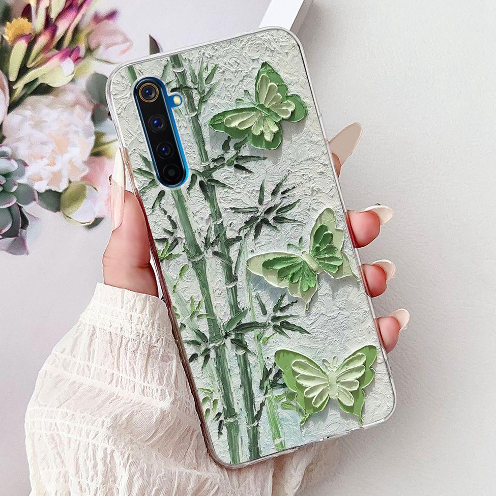 6.6" For Realme 6Pro RMX2061 RMX2063 Back Cover For Realme 6 Pro Case Clear Luxury Fashion Cute Cat Cool Funny Soft TPU Bumper