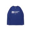 Nike Футболка с логотипом X MLB Collaboration, двойной логотип, свободный круглый вырез, свитер с длинным рукавом, американские винтажные детские топы 3Z3B7SBG5-LAD