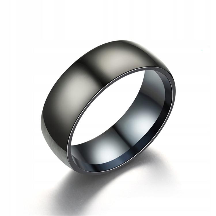 Wedding Ring Ring Black Titanium Steel Matt 161