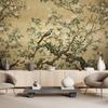 Wallpaper Bird Abstract Chinoiserie