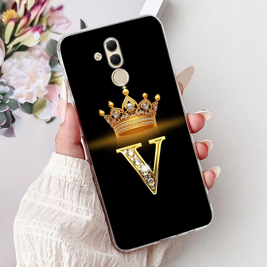 For Huawei Mate 20 Lite Case SNE-AL00 Stylish Crown Letters Cover Soft Slim Phone Case For Huawei Mate 20 Pro Mate20 Lite Fundas