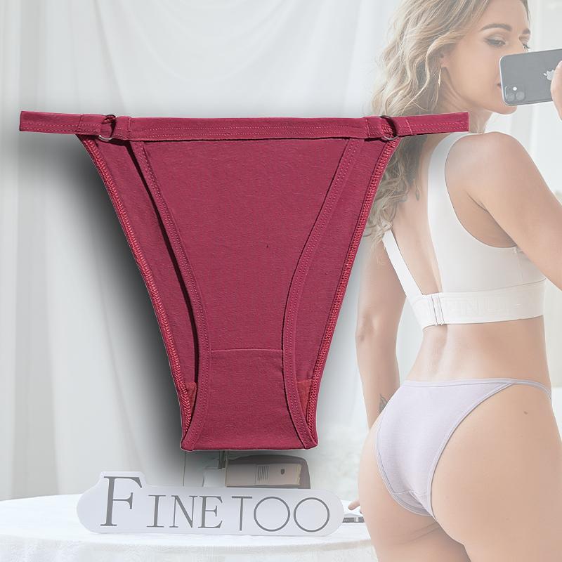 Sexy Women Briefs Cotton Panties Low Rise Solid Color Underwear Thin Waist Design Underpants Sweet Female Soft Intimate Lingerie