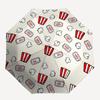 1pc Cinema Popcorn Open/Close Folding Umbrella, All- Portable Umbrella for & Men, Stylish Accessory (Holiday Gift) 8-Rib yy251213197