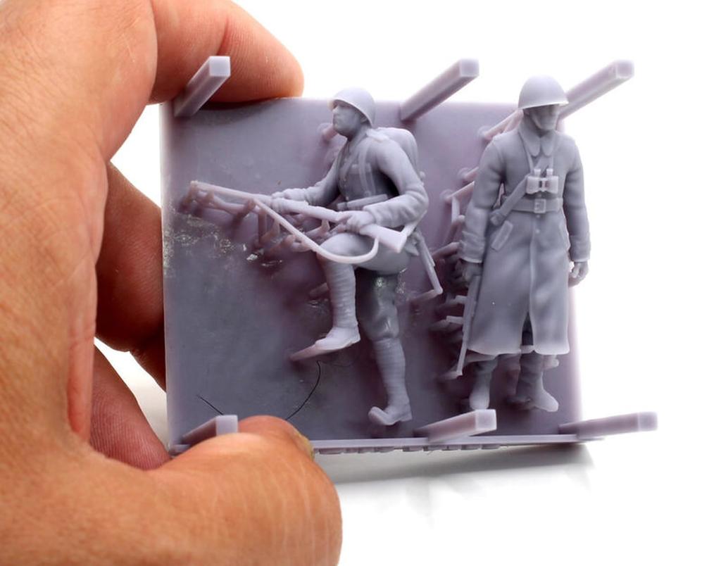 FC Models Набор 3D-печатных фигур Польская пехота в атаке 2 Вторая мировая война FC37356 1/35, Командир, Фигуры, (фигуры)
