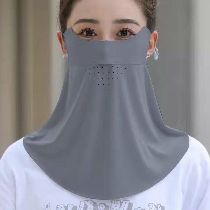 Женская УФ-защитная дышащая тонкая солнцезащитная маска для лица и шеи для езды на велосипеде и вождения