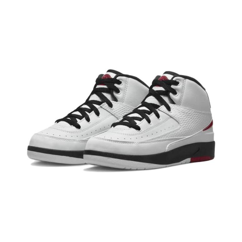 Детские кроссовки Air Jordan 2 Retro PS Chicago 2022 White Varsity-Red Black DQ8564-106