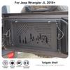 Автомобильная задняя дверь складного стола для хранения, кронштейн, полка для Jeep Wrangler JL 2018-2023, металлические автомобильные аксессуары