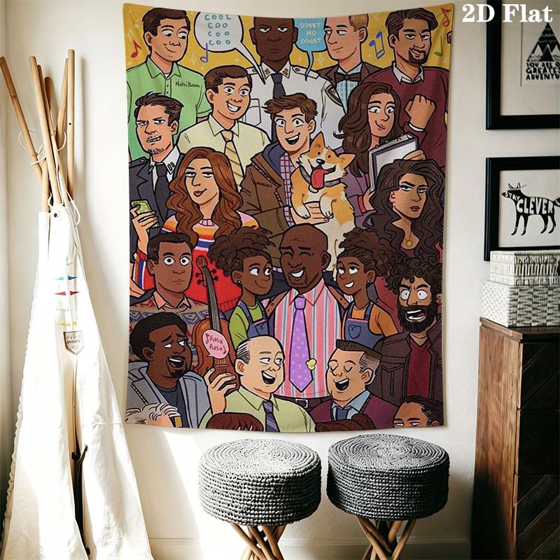 Brooklyn Nine-Nine Pattern Home Decor Tapestry, Wall Hanging, Decorative RV Wall Cloth.SGT0917162