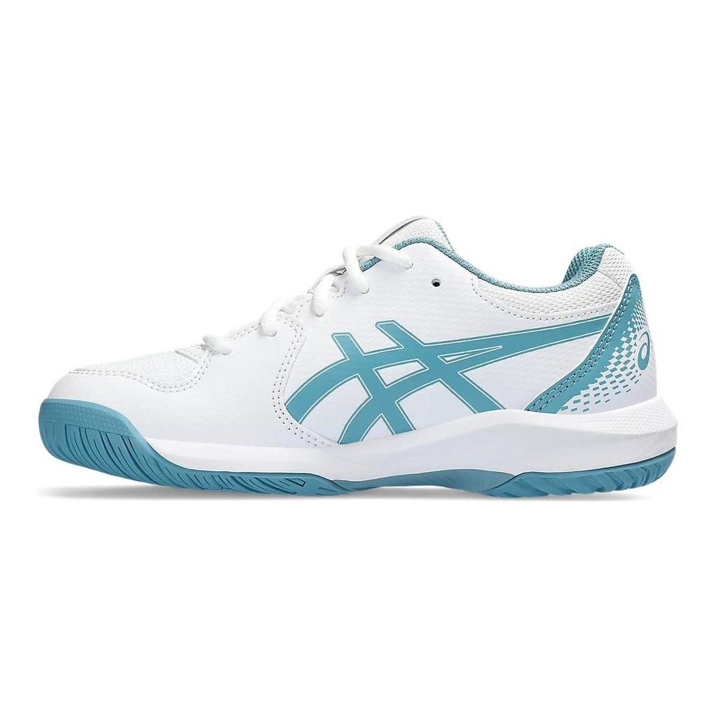 Asics Gel Dedicate 8 GS White Gris Blue Kids Sneakers 1044A077-100