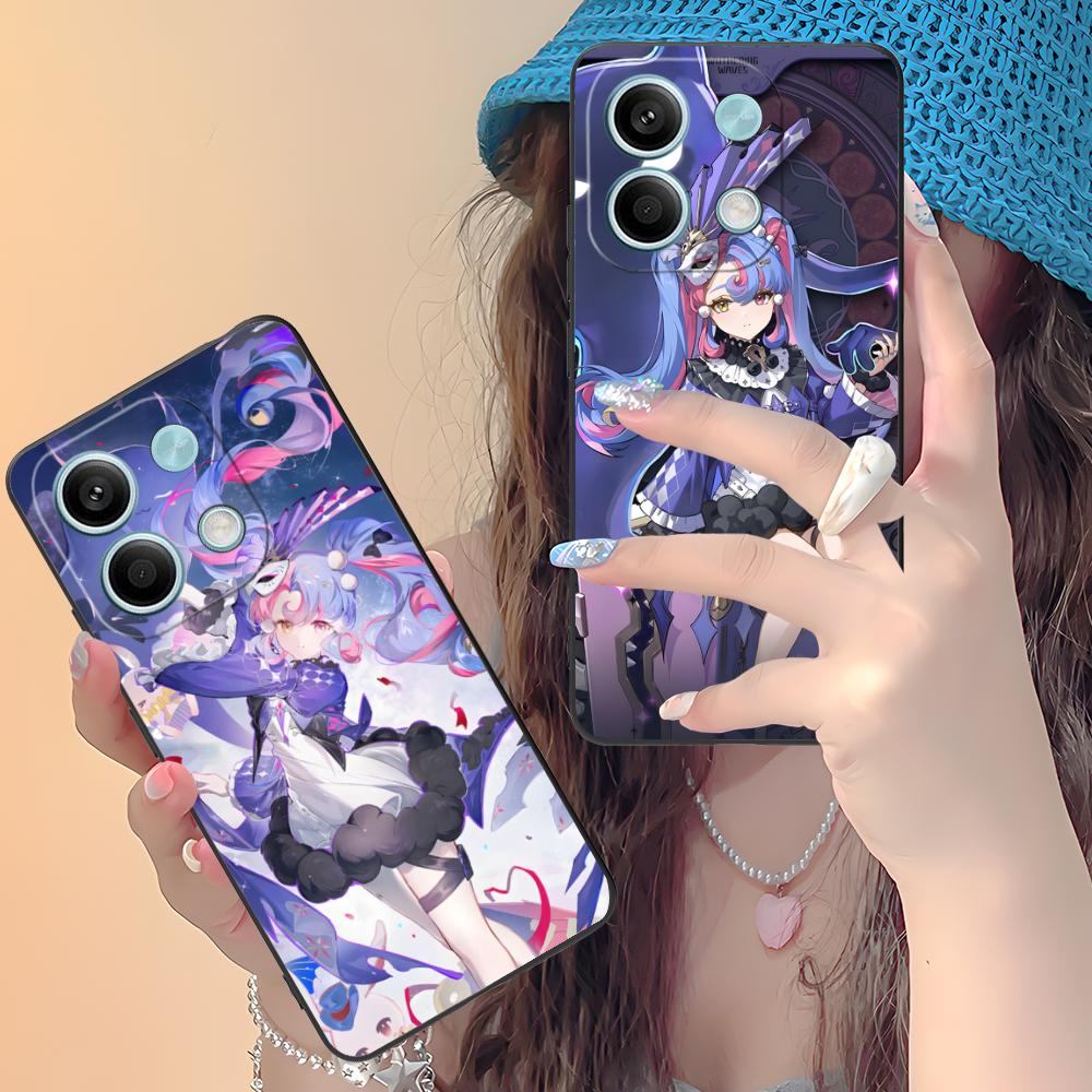Wuthering Waves Roccia Phone Case for Xiaomi Redmi Note 14 13 12 11 S Pro Plus 4G 5G Colorful Printing Cover Pretty Luxury Cover