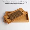 Wood Tea Tray Water Drain Chinese Table Drawer Holder Household Teaware Bamboo Board Accessories for Teahouse Home