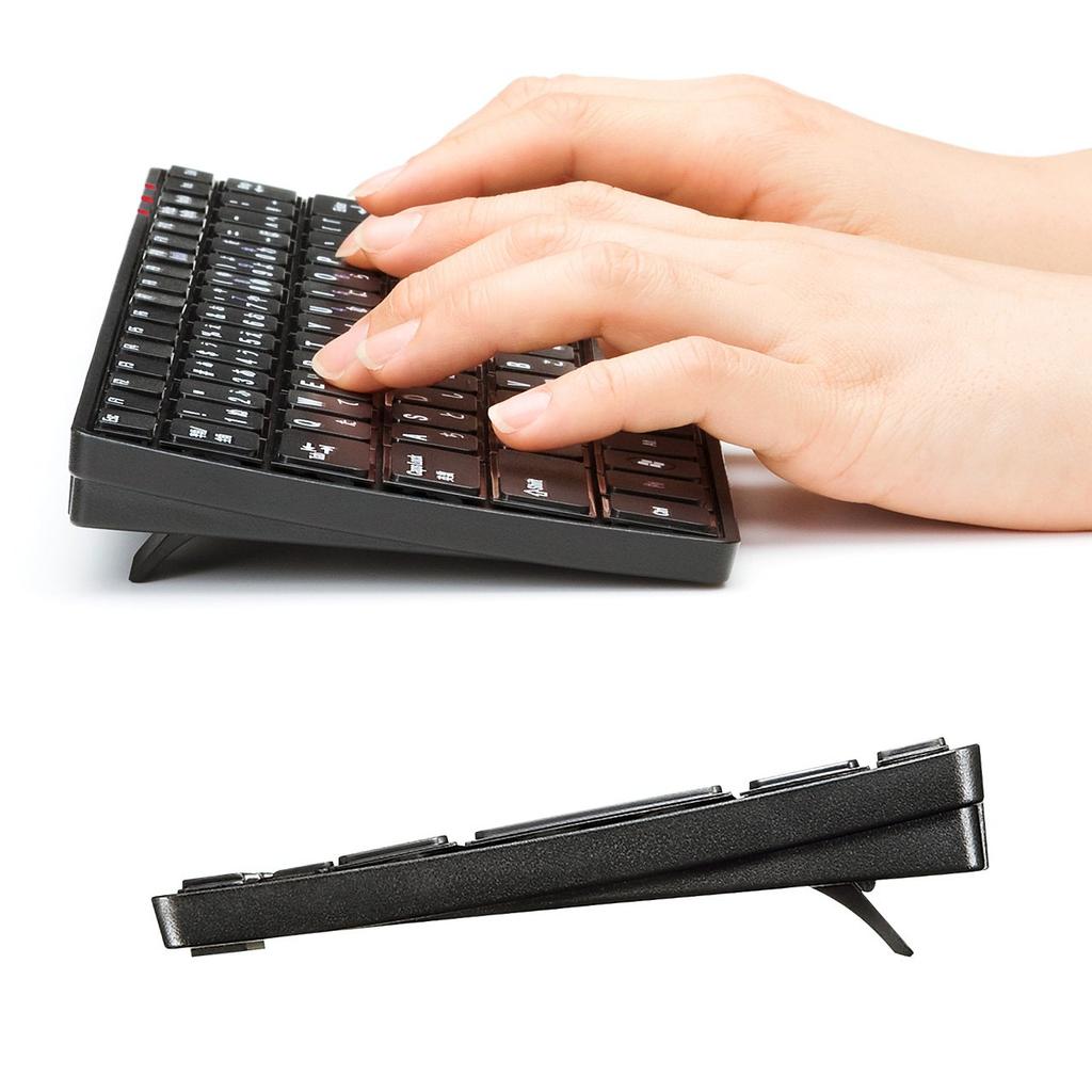 SANWA SUPPLY Wireless Slim Keyboard, Black, SKB-WL23BK
