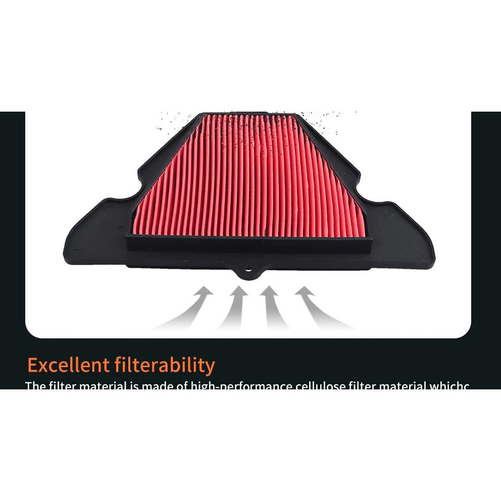 JSBM Motorcycle Air Filter Intake Cleaner Element For Kawasaki Z1000 Z1000SX ZX1000 NINJA1000 KLZ1000 VERSYS 2010-2019 2012 2013
