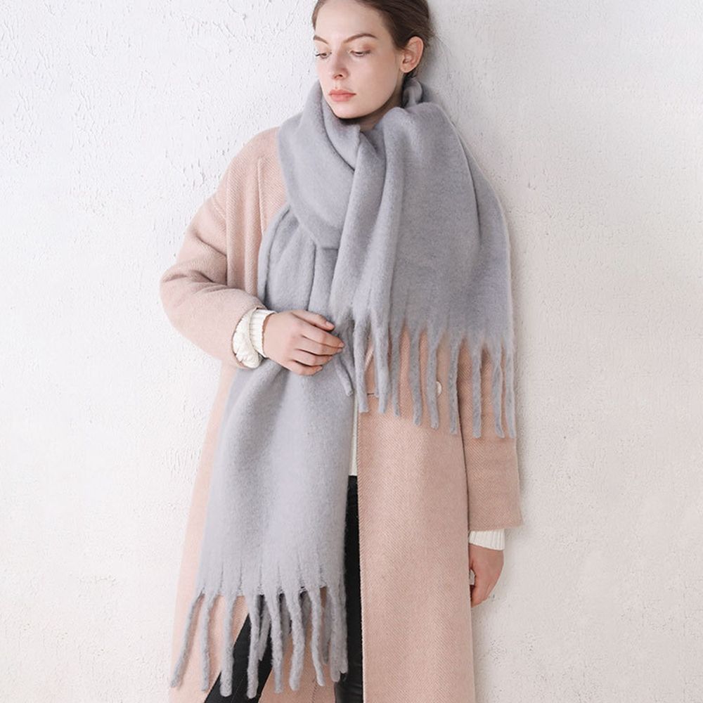 Scarves Classic Autumn Winter Female Cashmere Shawl Pashmina Wraps Cashmere Scarves Solid Scarf