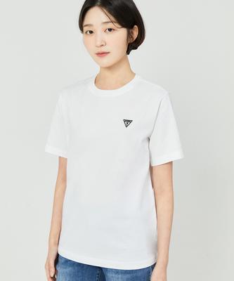 Guess Унисекс, regular fit, круглая шея, короткий рукав, хлопковая футболка с резиновым треугольным патчем, 4 цвета Np2Ke401