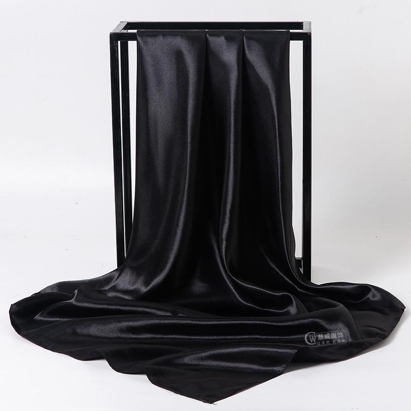 Весна/лето Новый женский шелковый шарф 90 * 90 см Имитация шелкового твила квадратный шарф Модный принт большой квадратный шарф профессиональный шарф