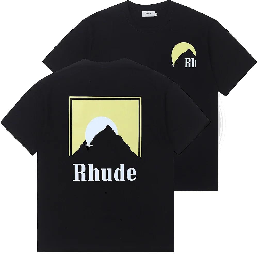 Футболка Мужская Женская Хлопковая Футболка Модная Футболка Уличная Хип-Хоп Футболки с Коротким Рукавом 2024 Летняя Трендовая Одежда Топы