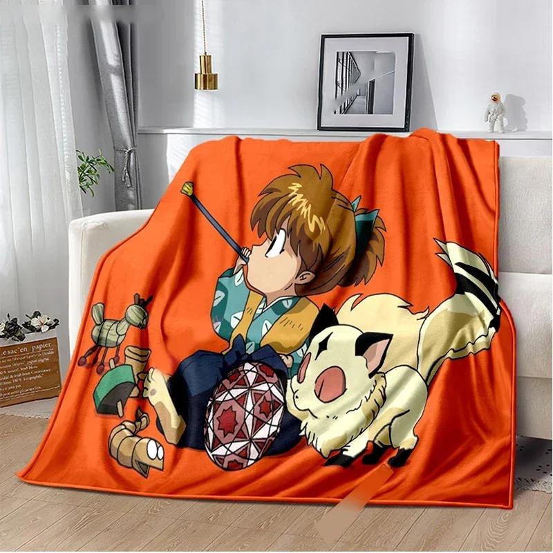Inuyasha Blanket Comfort Soft Throw Fleece Anime Blanket for Bed Couch Travel Warm Cozy Cover