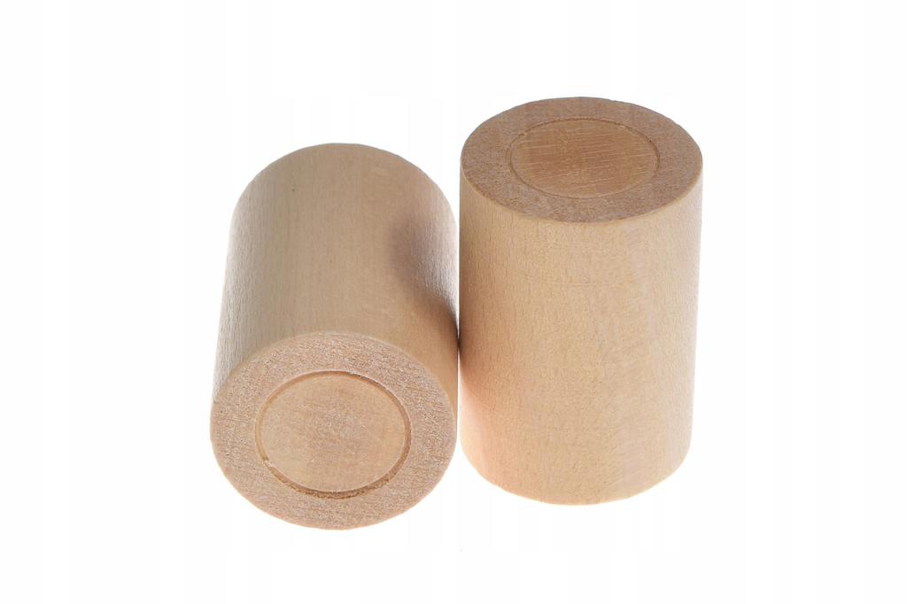 Modern Double Wooden Curtain Rod Pine Curtain Rods 120cm Cylinder Fi20