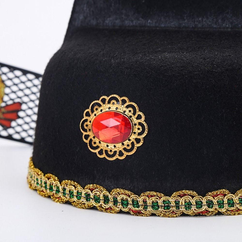 Prop Cabridegroom Cap Black Gauze Cap Hanfu Accessories Number One Scholar Cap Chinese Style Hat