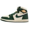 Air Jordan 1 Скользкие Устойчивые к истиранию Высокие Винтажные Баскетбольные Кроссовки Женские Белые Зеленые FD2596-101