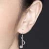 Top Hot Music Note Drop Summer Fashion Accessories Crystal Dangle Earrings Jewelry Drop Earring