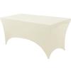 Spandex Tablecloth Tight Fitted Washable and Wrinkle Resistant Stretch Rectangular Patio Table Cover for Event Wedding Parties 5