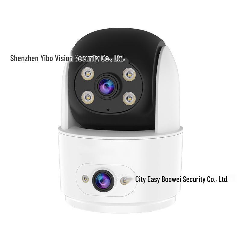 OKAM Dual Picture Wireless WiFi Indoor Surveillance Camera with HD Night Vision and Mobile Remote Monitoring