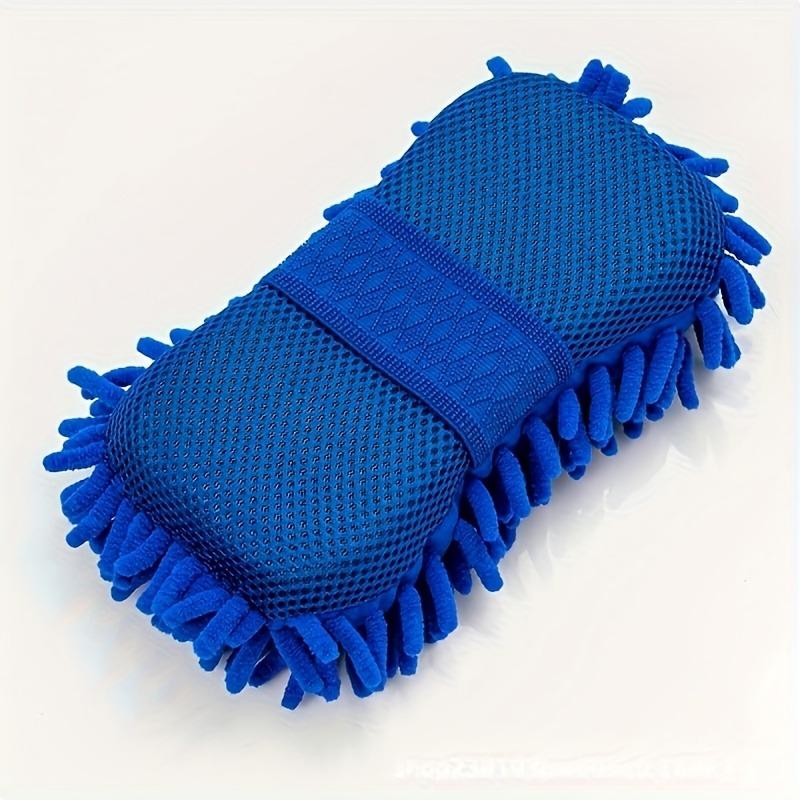 2pcs Super Absorbent Chenille Microfiber Car Wash Glove - Scratch-Free, Super Absorbent Sponge, Suitable for Automotive Detailing and Kitchen Cleaning