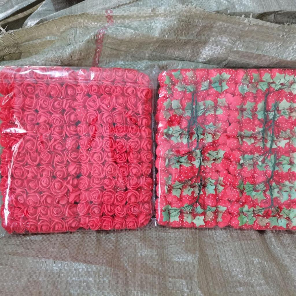 2,5-дюймовая марлевая кружевная роза, пена и сухоцветы для свадебной подарочной коробки, плетеного венка и аксессуаров.