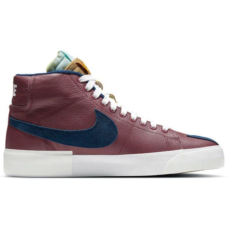Nike Zoom Blazer Mid Edge SB Team Red Navy Мужские кроссовки Light-Dew Summit-White DA2189-600