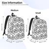 Esoteric Illustration Of Ouroboros Snake Backpack Daypack Large Capacity BookBag School Bag Shoulder Bags for Men Women