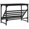 Shoe Rack Black 60 x 30 x 45 cm Particleboard
