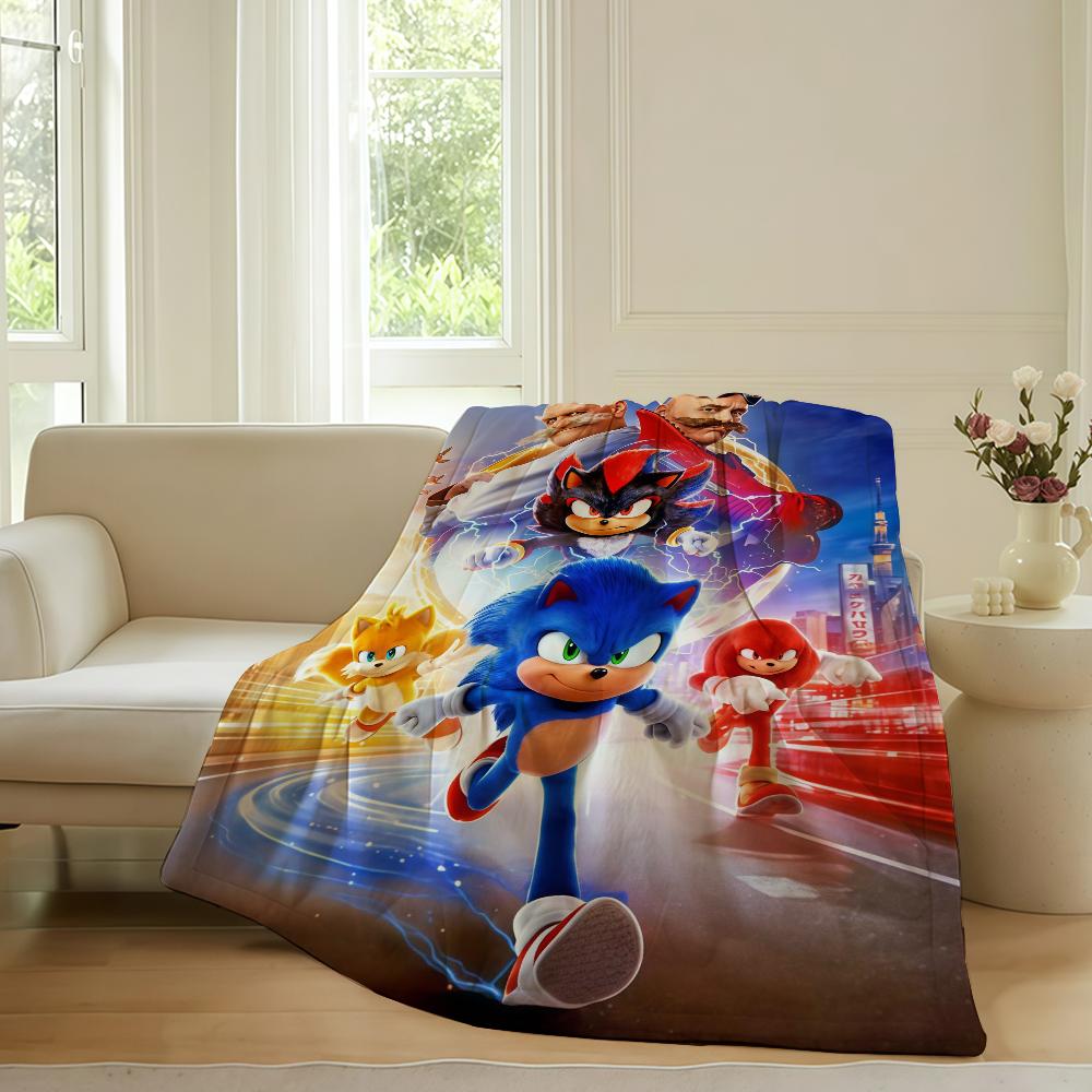 Плед S-Sonices T-The H-Hedgehog 3 для дивана, офиса, кровати, путешествий, сна, чтения, отдыха, кемпинга. Мягкий и теплый.