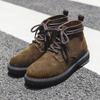 Мода 2025 Новые рабочие ботинки для мужчин Британские мужские ботинки высокого класса Роскошная дизайнерская обувь Мужская мода Мотоциклетные ботинки Botas Para Hombre