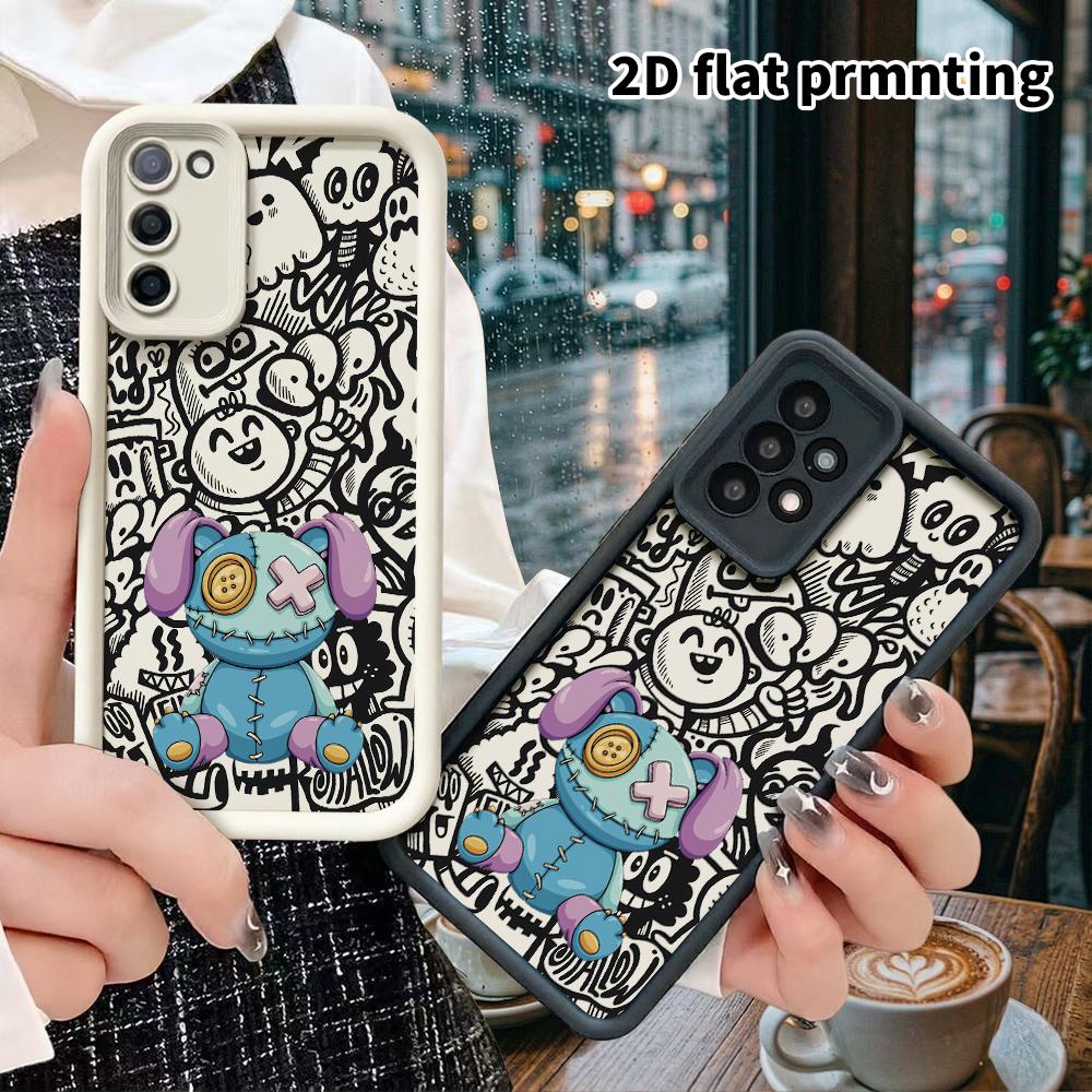 Phone Case: 2D Flat Samsung Galaxy A34 A35 M05 M06 S20 S22 S21 FE Plus 5G Protective Case, Patch Dolls, Christmas and Halloween Gifts