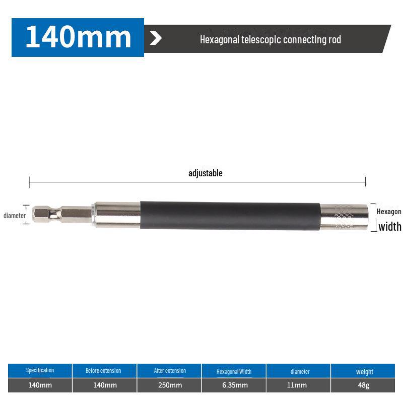 Магнитный телескопический шестигранный удлинитель торцевого ключа